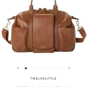 Vegan leather diaper bag